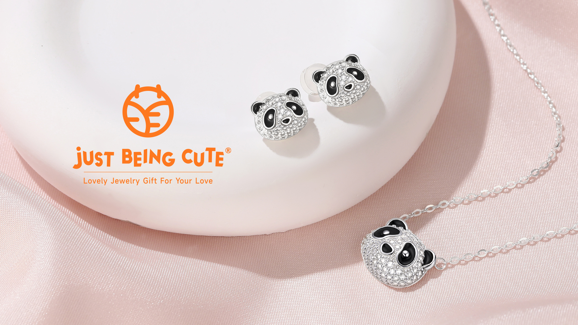 thumbnail video image 2 of Just Being Cute Panda Necklace and Earring for Girls Women 925 Real Sterling Silver Jewelry Sets Birthday Valentines Day Jewelry Gifts Teen Her Girlfriend Wife Lady Female Adults Kids Age Ideas, 2 of 9