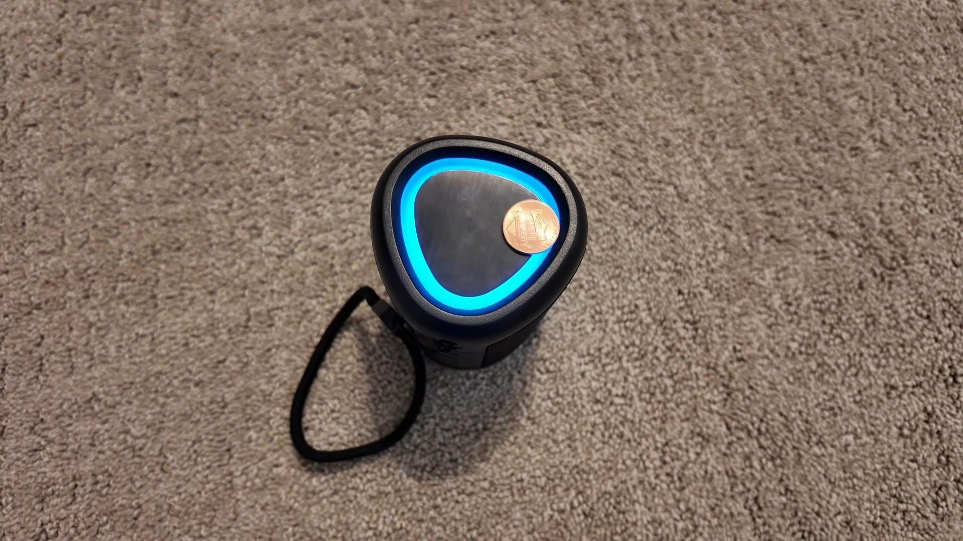 thumbnail video image 2 of Portable Bluetooth Speaker, IPX5 Waterproof Bluetooth Speakers with Loud Stereo Sound, 15H Playtime & Colorful Lights, Small Wireless Speaker for Outdoor/Camping/Travel/Beach, Gift Ideas, 2 of 9
