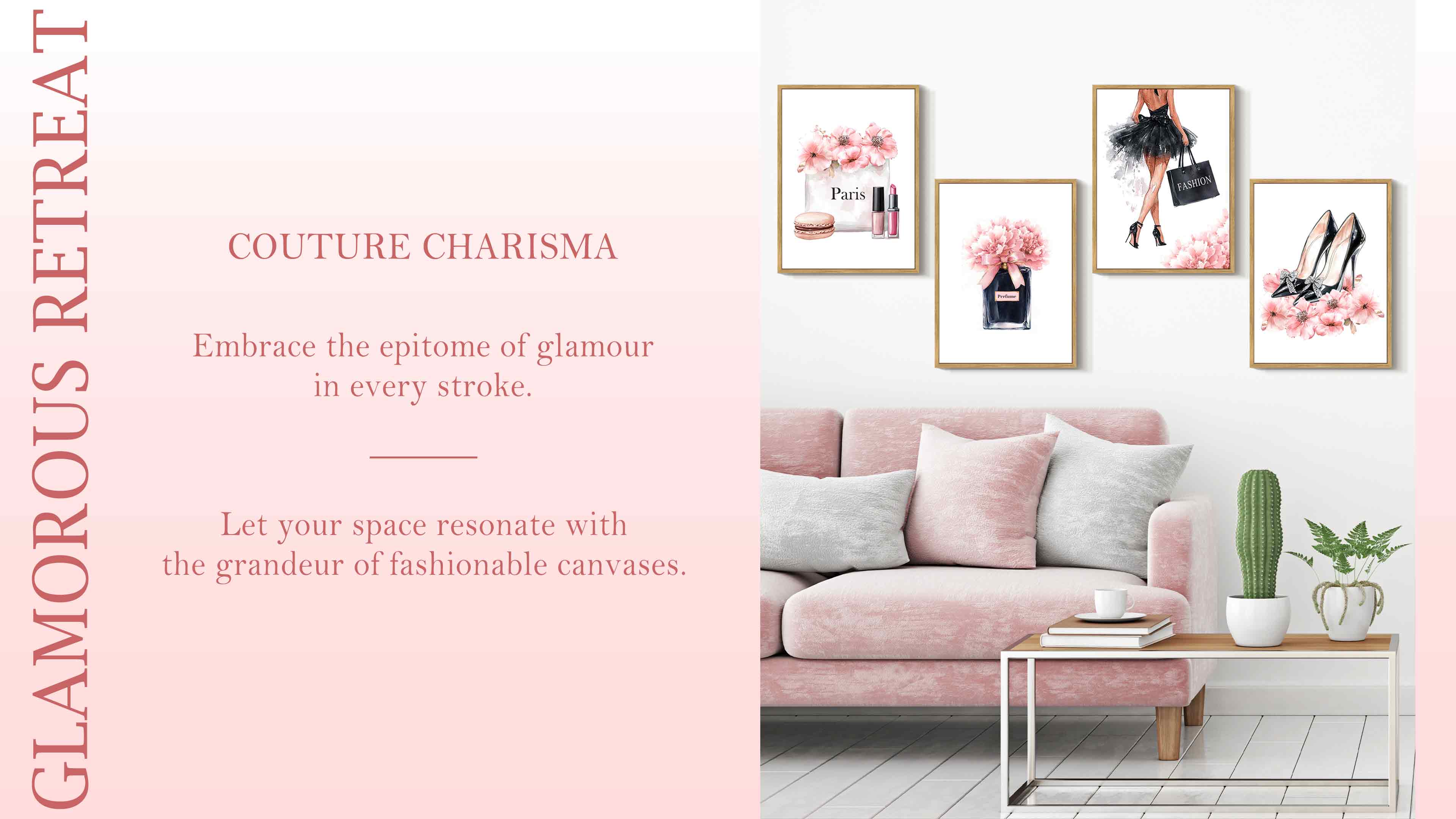 thumbnail video image 2 of Drsoum Glam Pink Fashion Funny Bathroom Wall Art Decor Prints Glitter Canvas Framed Posters 8x10in, 2 of 8
