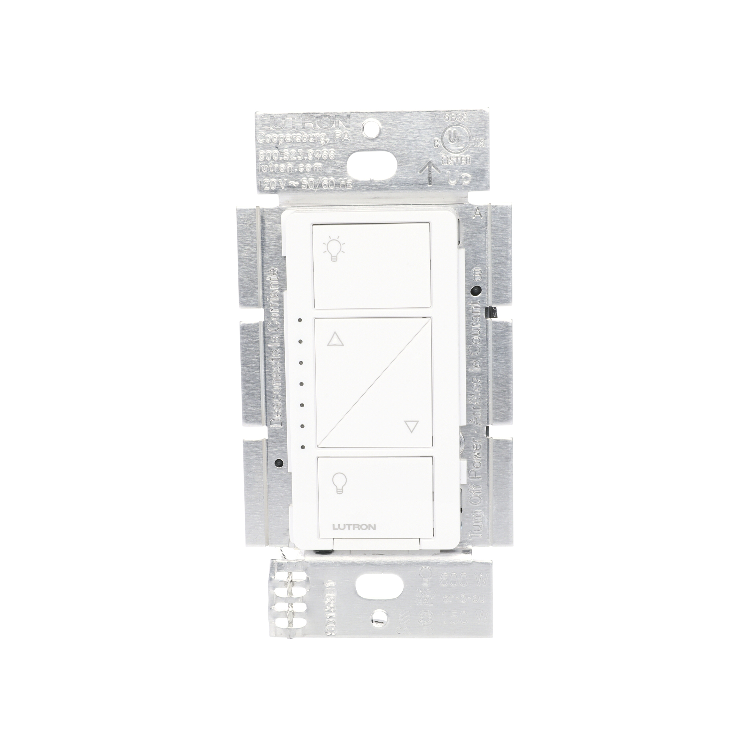 Lutron P-DIM-3WAY-WH Caseta 3-Way Smart Dimmer Switch Kit White