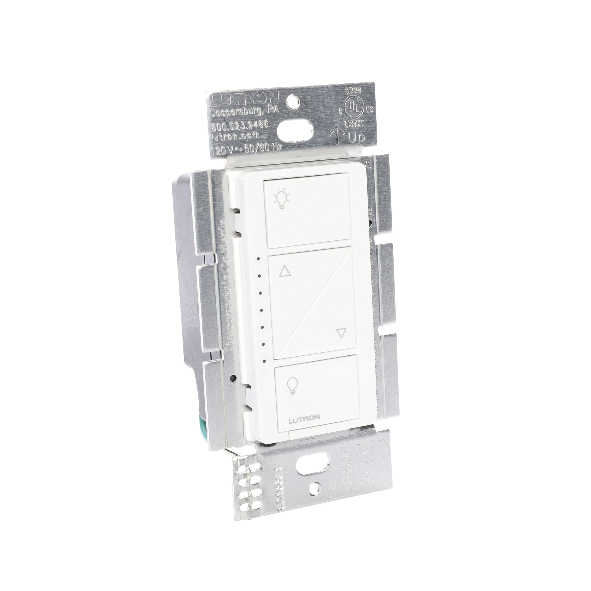 Lutron P-DIM-3WAY-WH Caseta 3-Way Smart Dimmer Switch Kit White