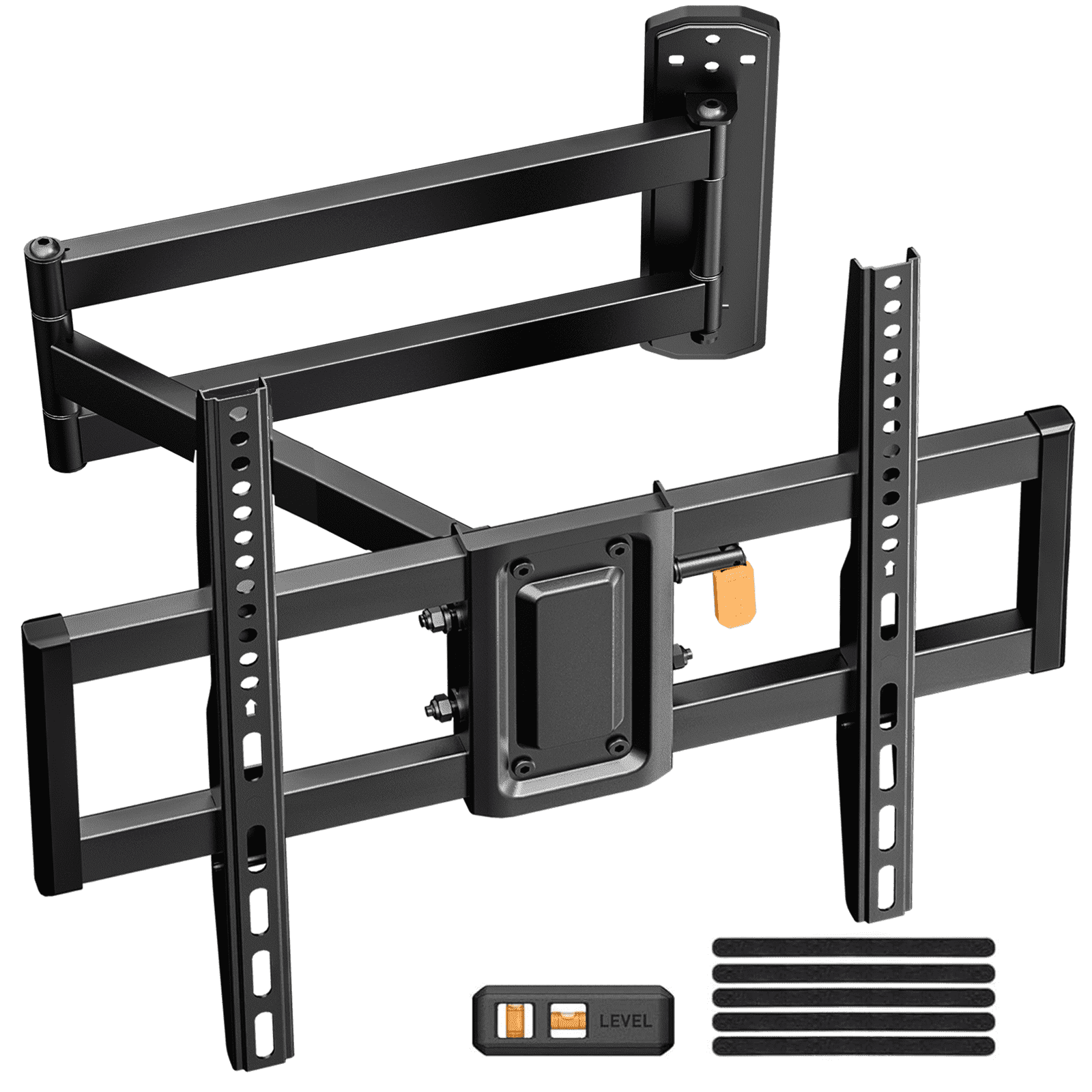thumbnail video image 2 of MountFTV Full Motion Long Arm TV Wall Mount for 32"-82" TV, Corner TV Mount with 32.37" Extension Arm, Wall Mount TV Bracket With Articulating Swivel &Tilt &Level Adjus, Max 600x400mm, Up to 100lbs, 2 of 10