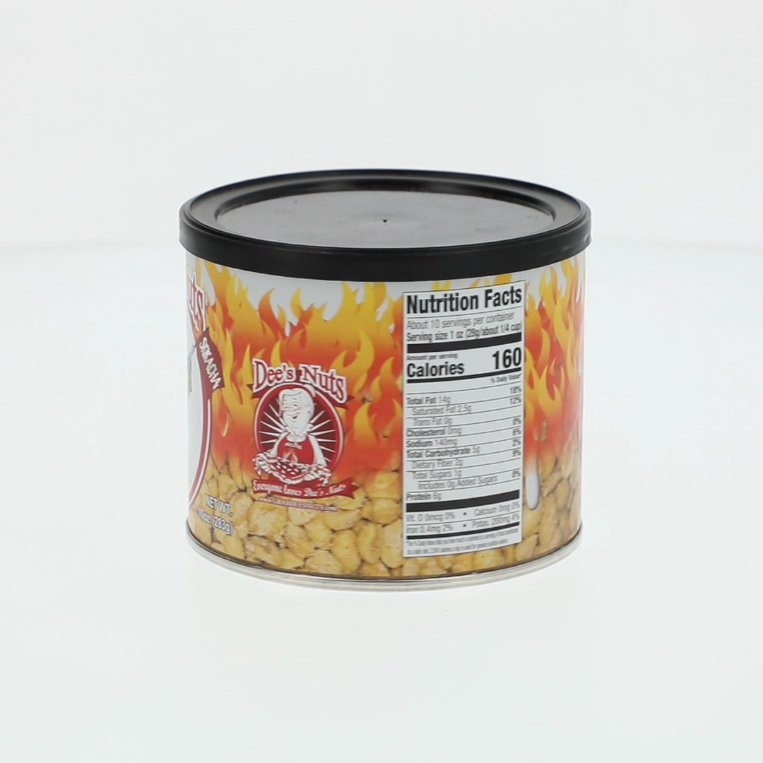 Dee's Nuts Peanuts, Ranch & Sriracha, 10 oz Canister - Walmart.com