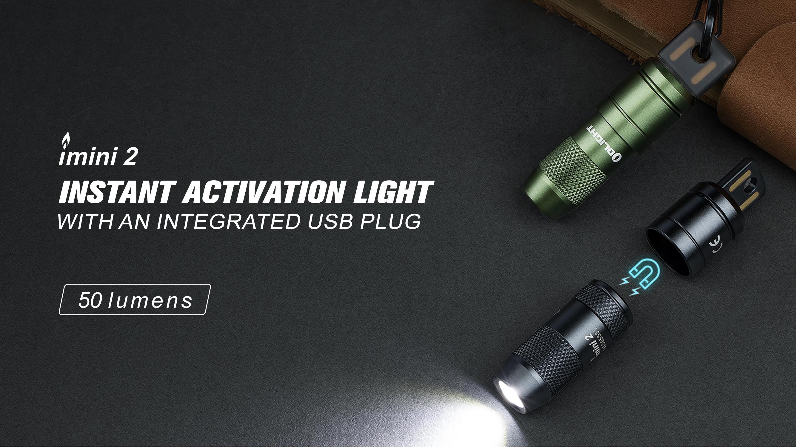 thumbnail video image 2 of OLIGHT IMINI 2 EDC Rechargeable Flashlight 50 Lumens Compact and Portable Mini Light for Everyday Carry and Emergencies (Orange), 2 of 10