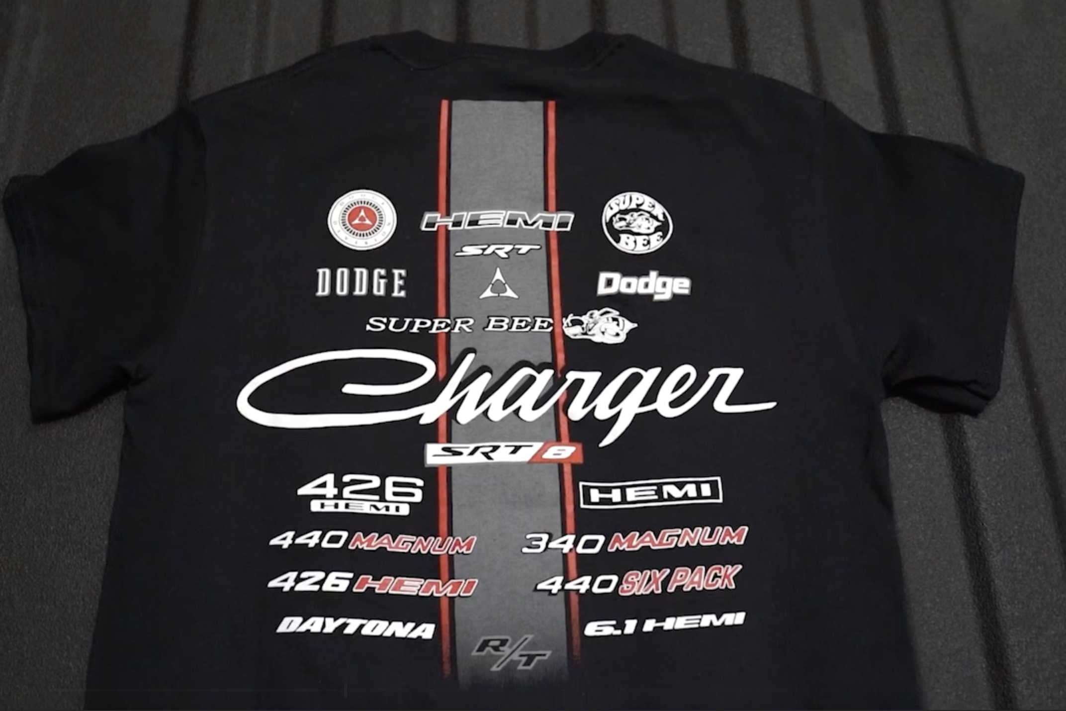 thumbnail video image 2 of JH Design Men's Dodge Charger T-Shirt Short Sleeve Crew Neck Shirt, 2 of 7