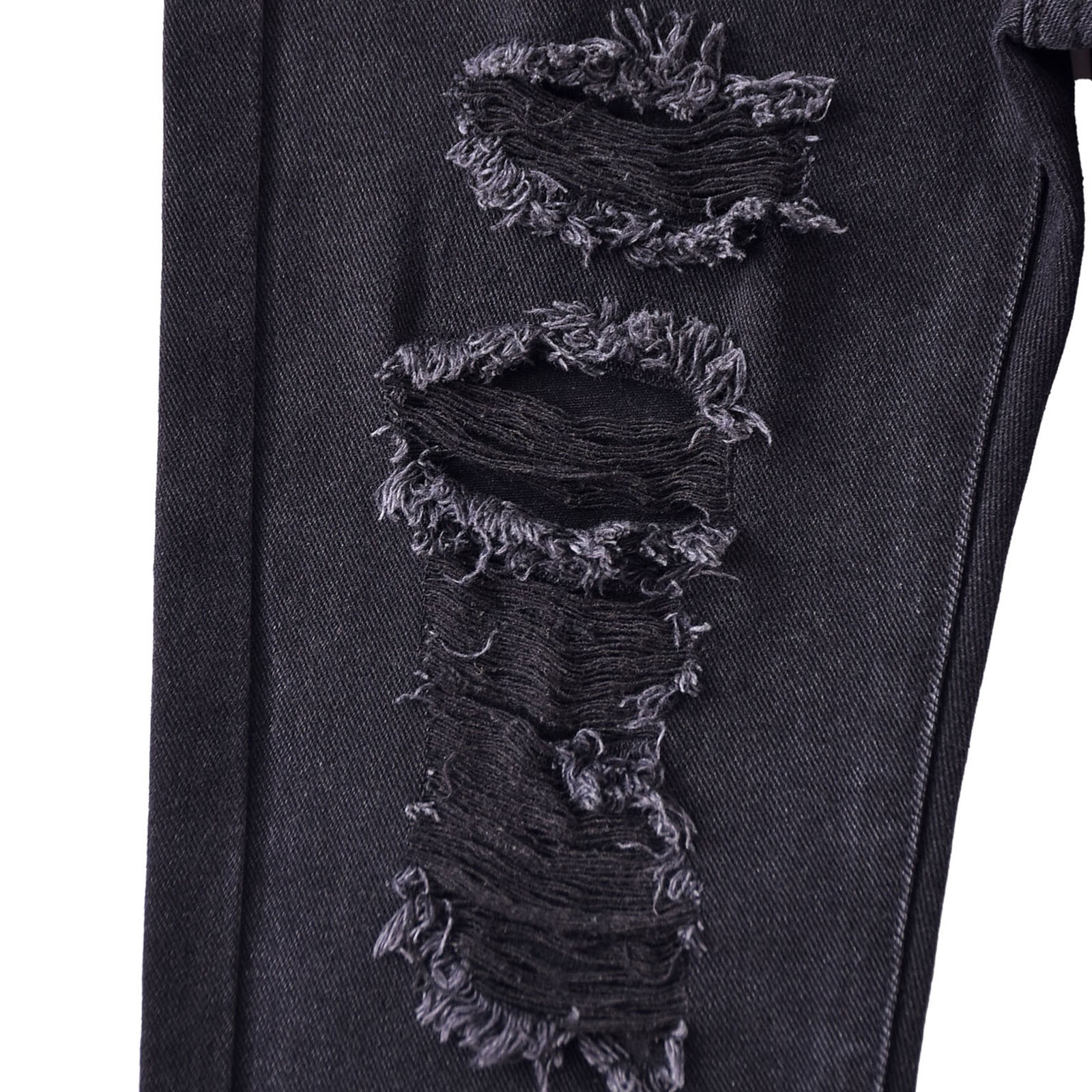 thumbnail video image 2 of WMQPNNS Boy's Ripped Jeans Straight Fit Pants Boys Jeans Pants Size 12 Distressed Fashion Denim Pants Stretch Fashion Jeans Pants Casual Streetwear(Size 7-8 Years, H-Black), 2 of 10