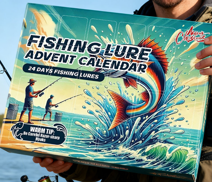 thumbnail video image 2 of 2025 Ice Fishing Advent Calendar 24 Day Countdown Set for Adult Men Father Surprise, 2 of 7