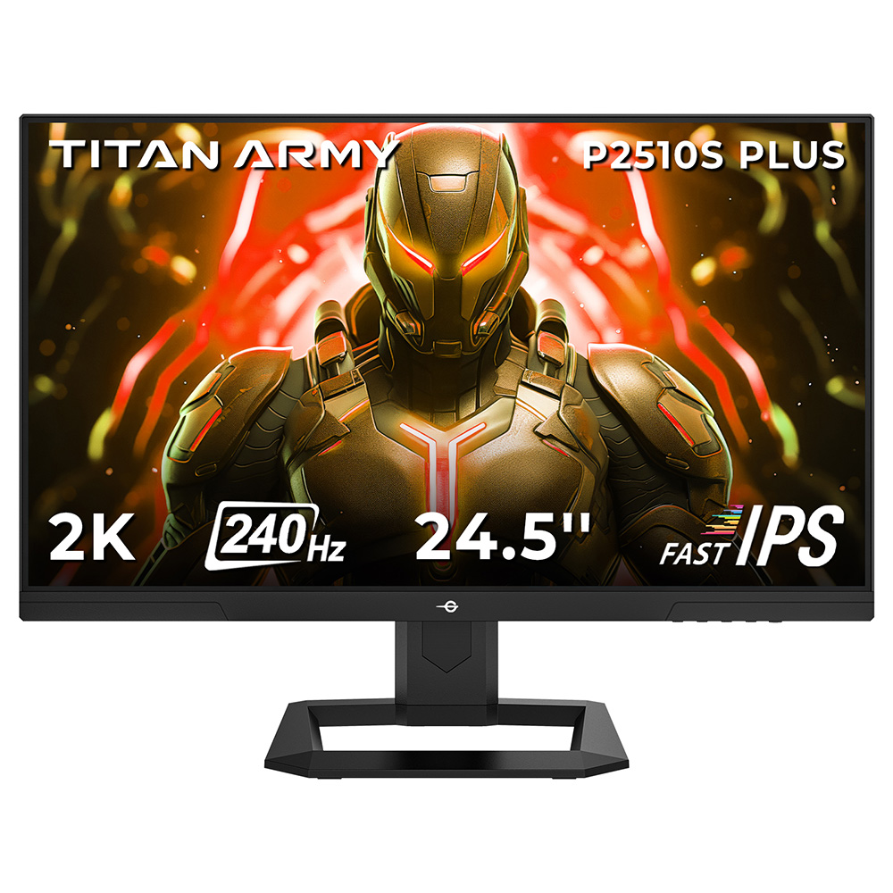 thumbnail video image 2 of TITAN ARMY P2510SPLUS 1440P 240Hz Gaming Monitors,2K 24.5inch Computer Screen,Fast Ips Lcd,Game+ Technology,Adaptive Sync,Vesa Mount,Black, 2 of 21
