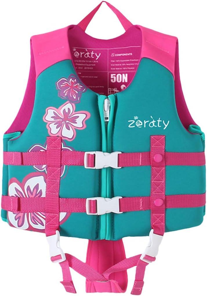 thumbnail video image 2 of Zeraty Kids Swim Vest Life Jacket Flotation Swimming Aid with Adjustable Safety Strap Age 1-9 Years/22-50Lbs, 2 of 11