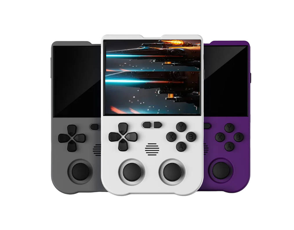 thumbnail video image 2 of XU10 Handheld Game Machine Portable Retro Nostalgic Arcade Open Source PSP Analog Game Machine Handle White, 2 of 2