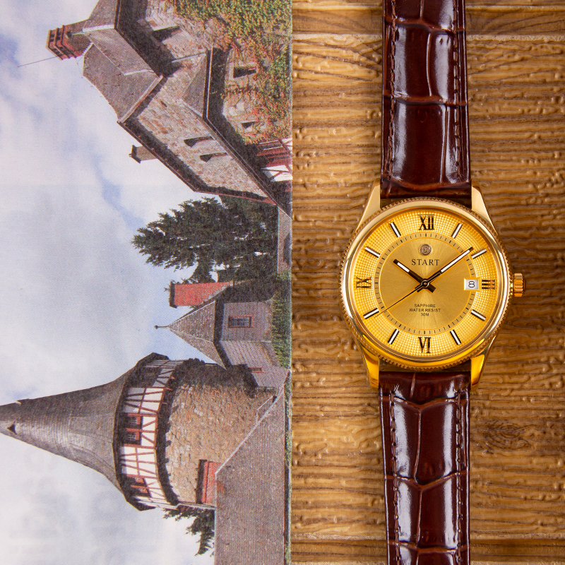 thumbnail video image 2 of 【START】Fashion Men's Watch Swiss Movement Quartz Men's Watch Luminous Roman Numeral Dial Date Function, 2 of 16