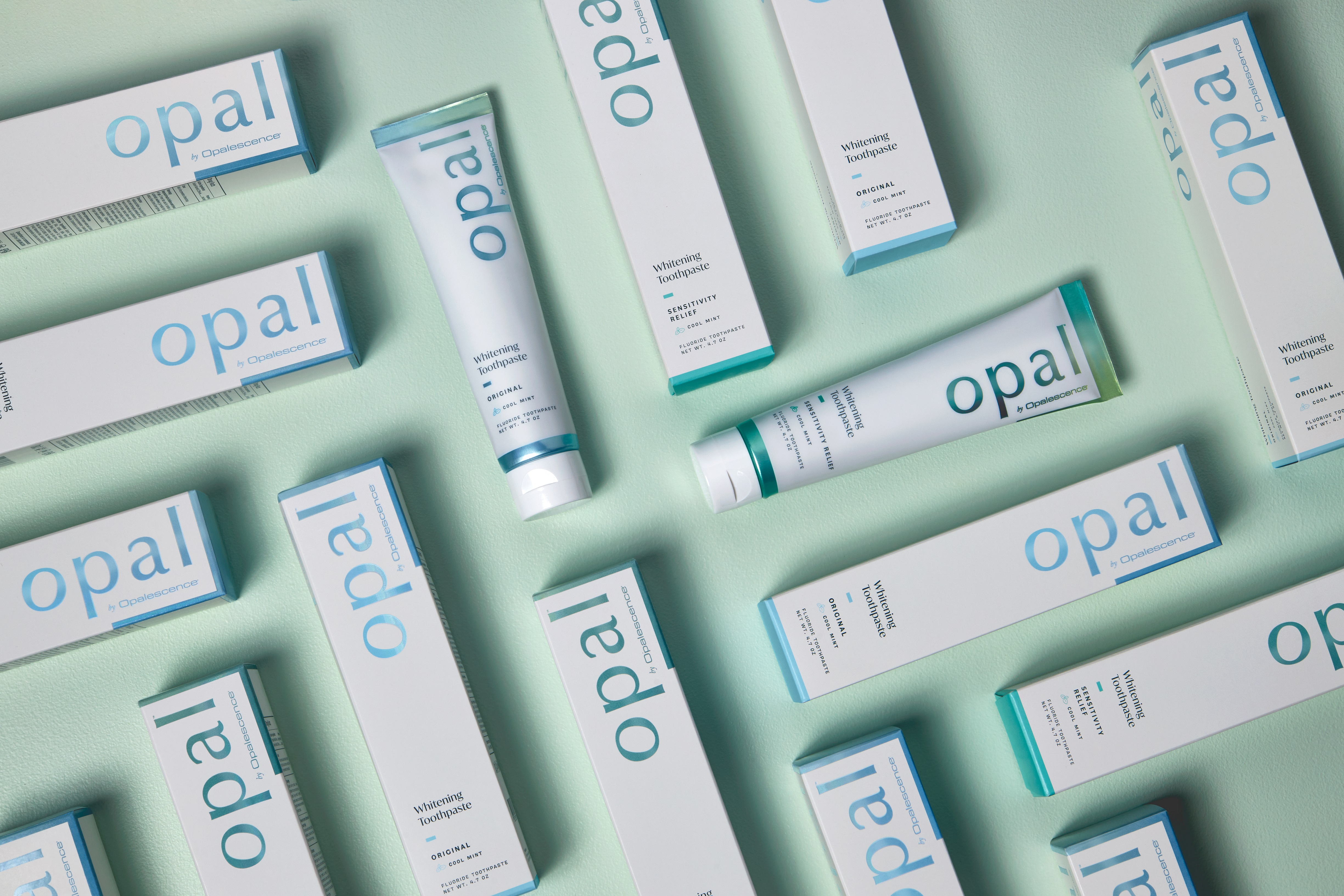 thumbnail video image 2 of Opal by Opalescence Sensitive Teeth Whitening Toothpaste (1 Pack) Mint Sensitivity Formula 4.7 oz, 2 of 8