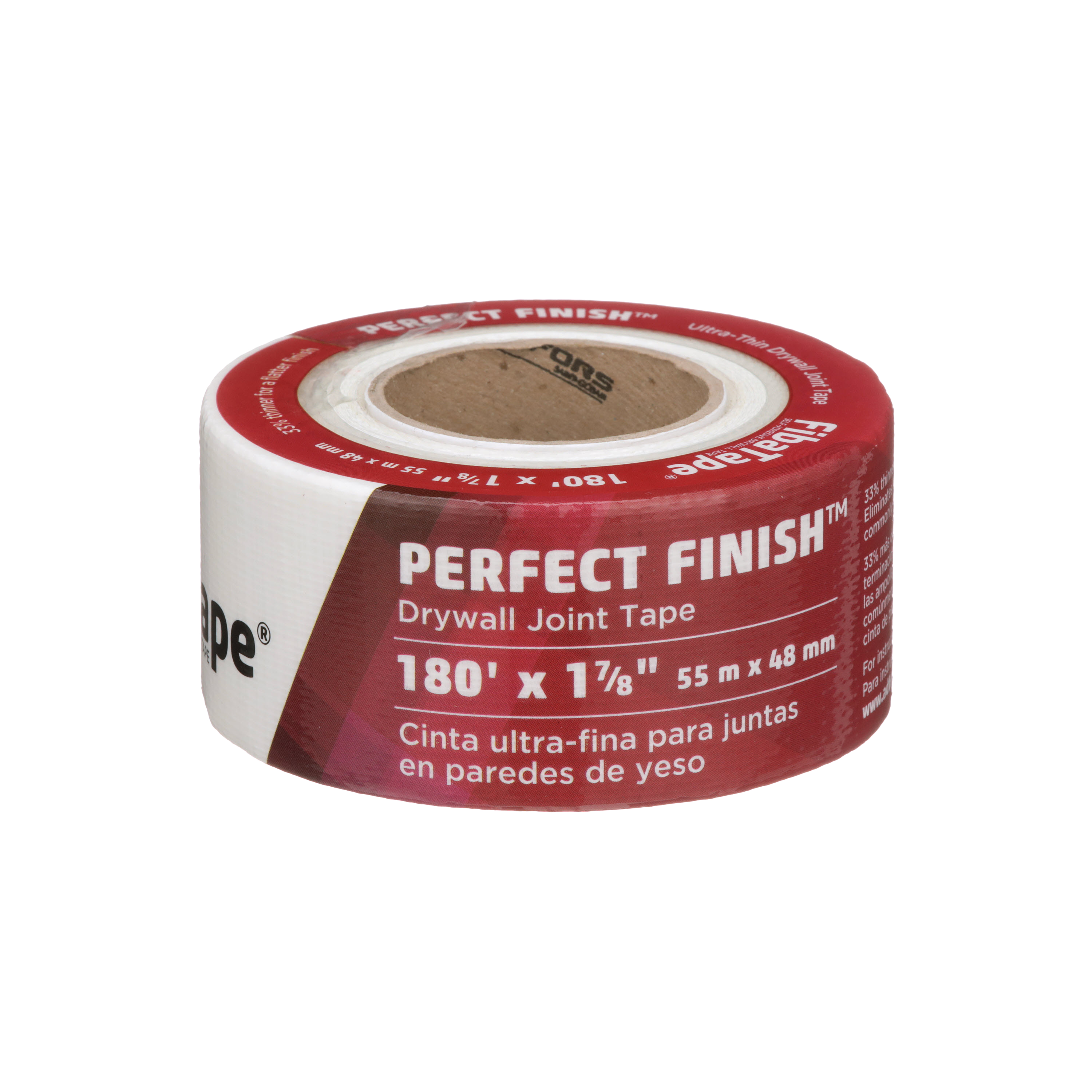 FibaTape Perfect Finish 1-7/8 in x 180 ft Fiberglass Self-Adhesive Mesh Drywall  Joint Tape, White 