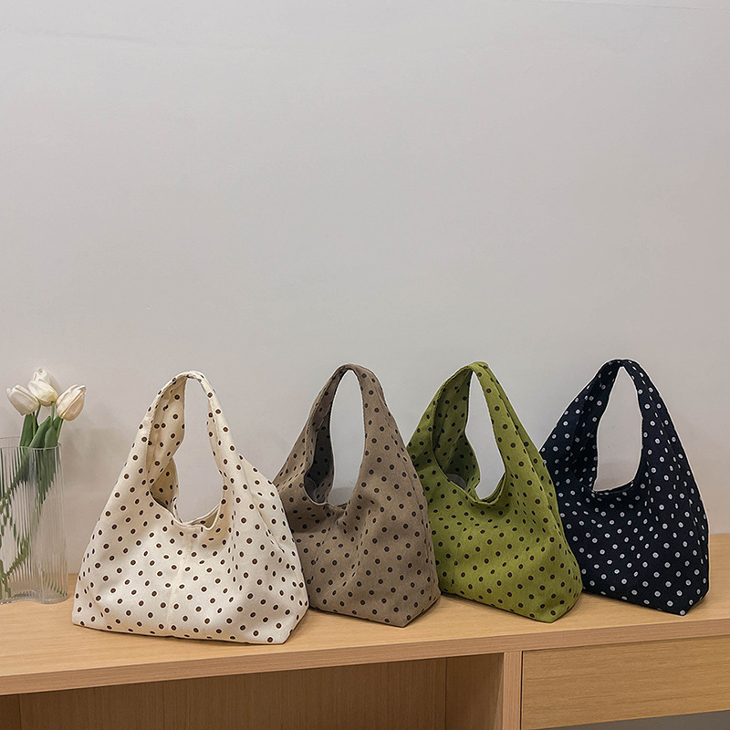 thumbnail video image 2 of SPEKSEE Polka Dot Hobo Bag for Women Trendy Slouchy Shoulder Bag Soft Handbag Underarm Purse For Work Travel, 2 of 7