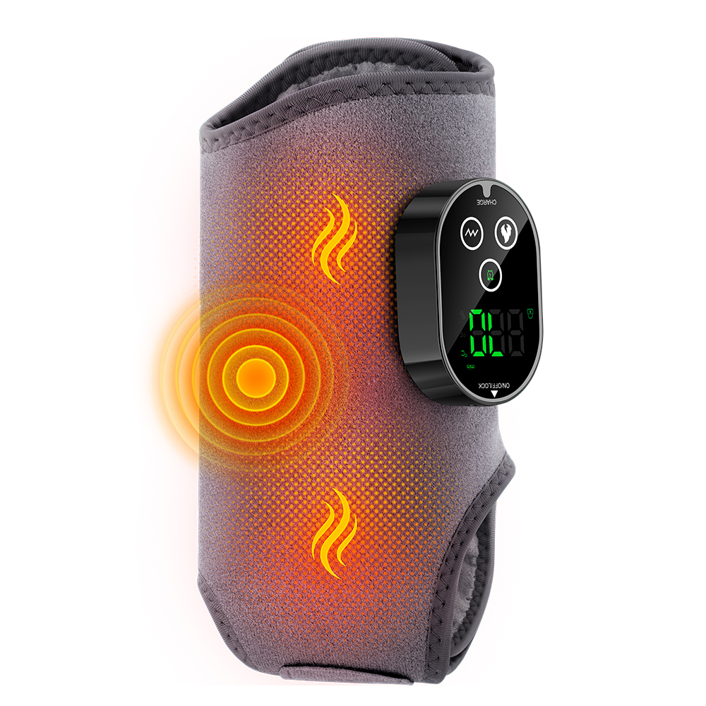 thumbnail video image 2 of Pastsky Heat Vibration Foot Massager, 3 Heat Levels Ankle Massage with Extension Belt, Electric Ankle Warmer for Relieve Pain, 2 of 10