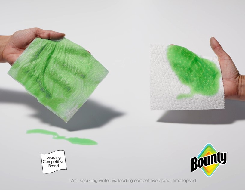 thumbnail video image 2 of Bounty Paper Towels Full Sheet White, 6 Mega Rolls, 100 Sheets per Roll, 2 of 13