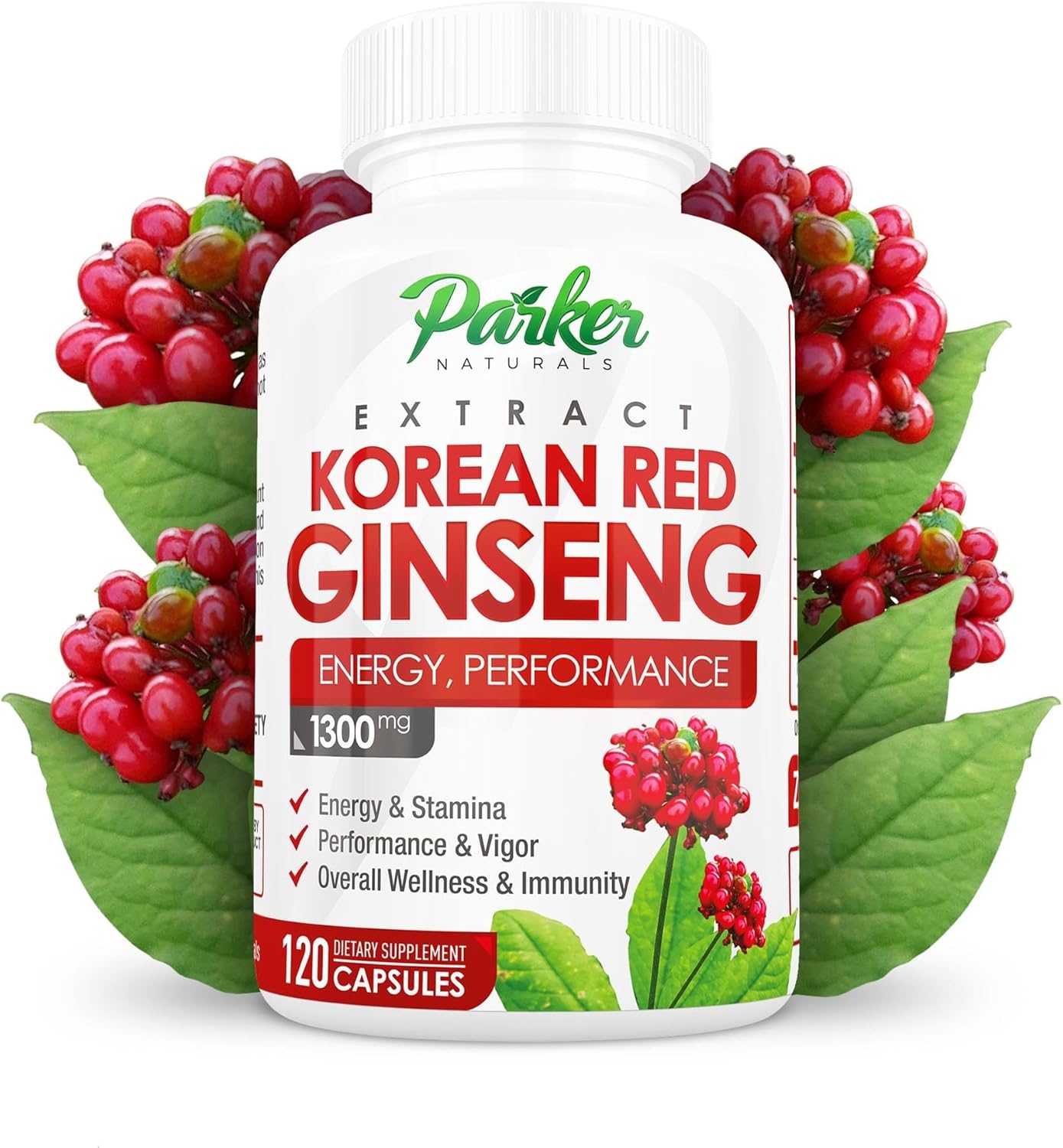 thumbnail video image 2 of Parker Naturals Korean Red Panax Ginseng Supplement, 1300mg, 120 Capsules - Energy, Stamina, Immunity Support, Unisex, 2 of 6