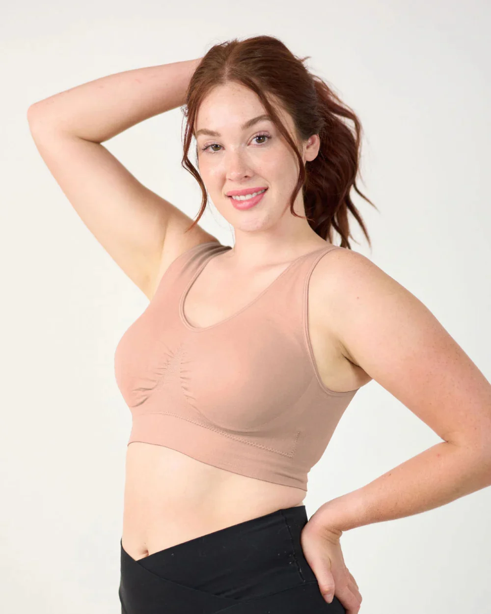 thumbnail video image 2 of Coobie Women's Seamless Full Coverage Comfort Bra 9060,Rose Dust,Medium Size, 2 of 9