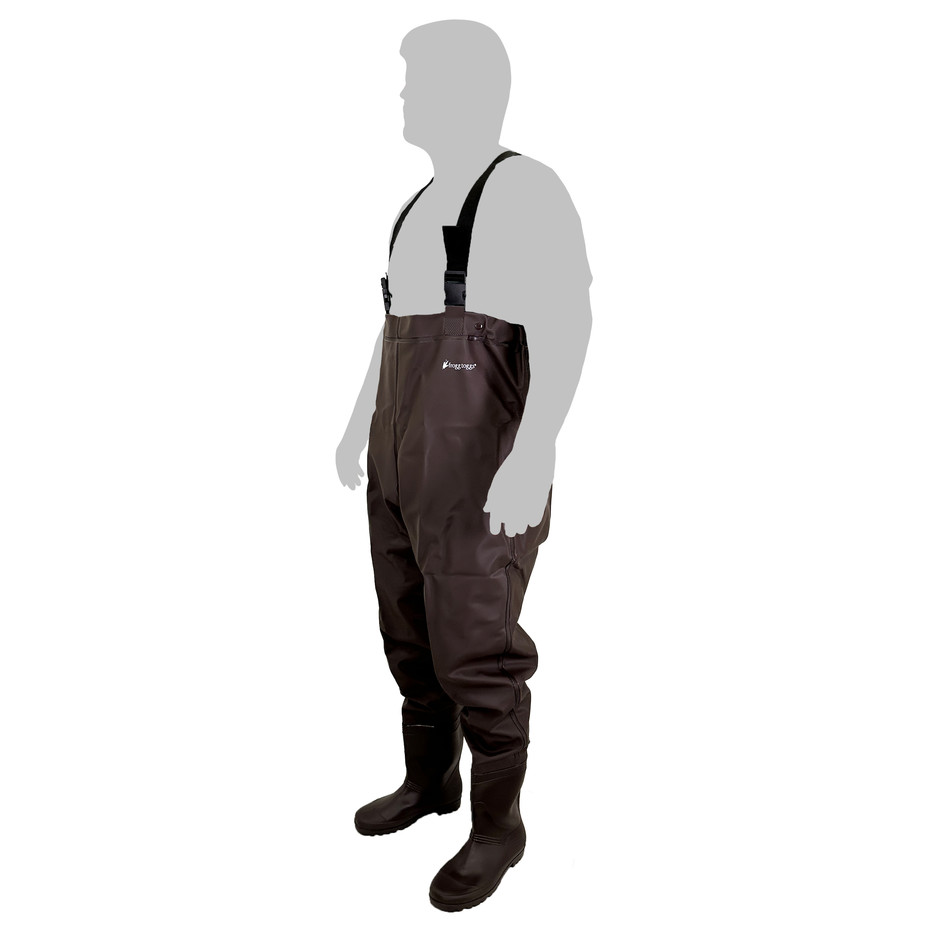 Frogg Toggs Men's Rana PVC Lug Chest Wader, Brown, Size 8 