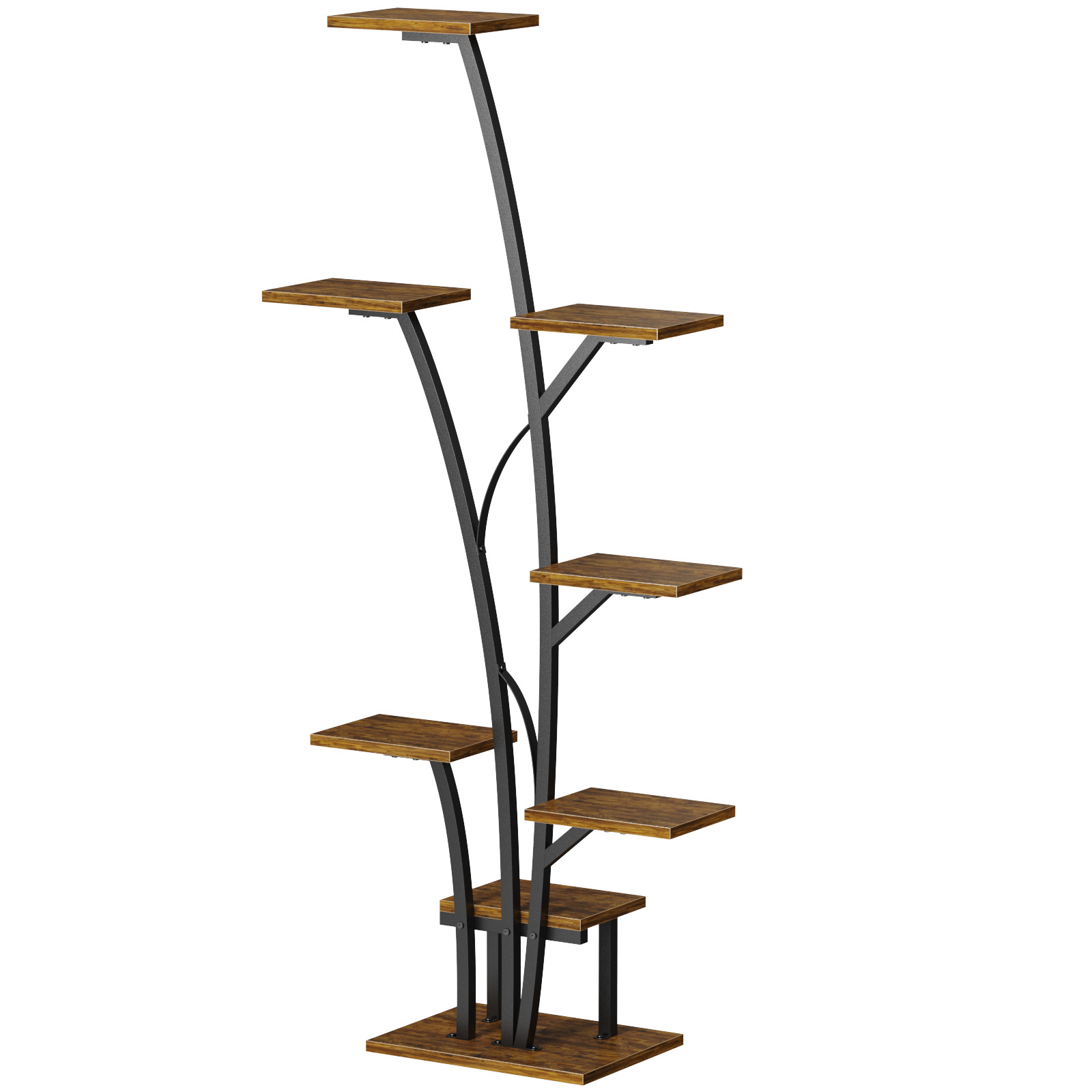 Biemlerfn Indoor Plant Stand with Grow Lights, 8-Tiered Plant