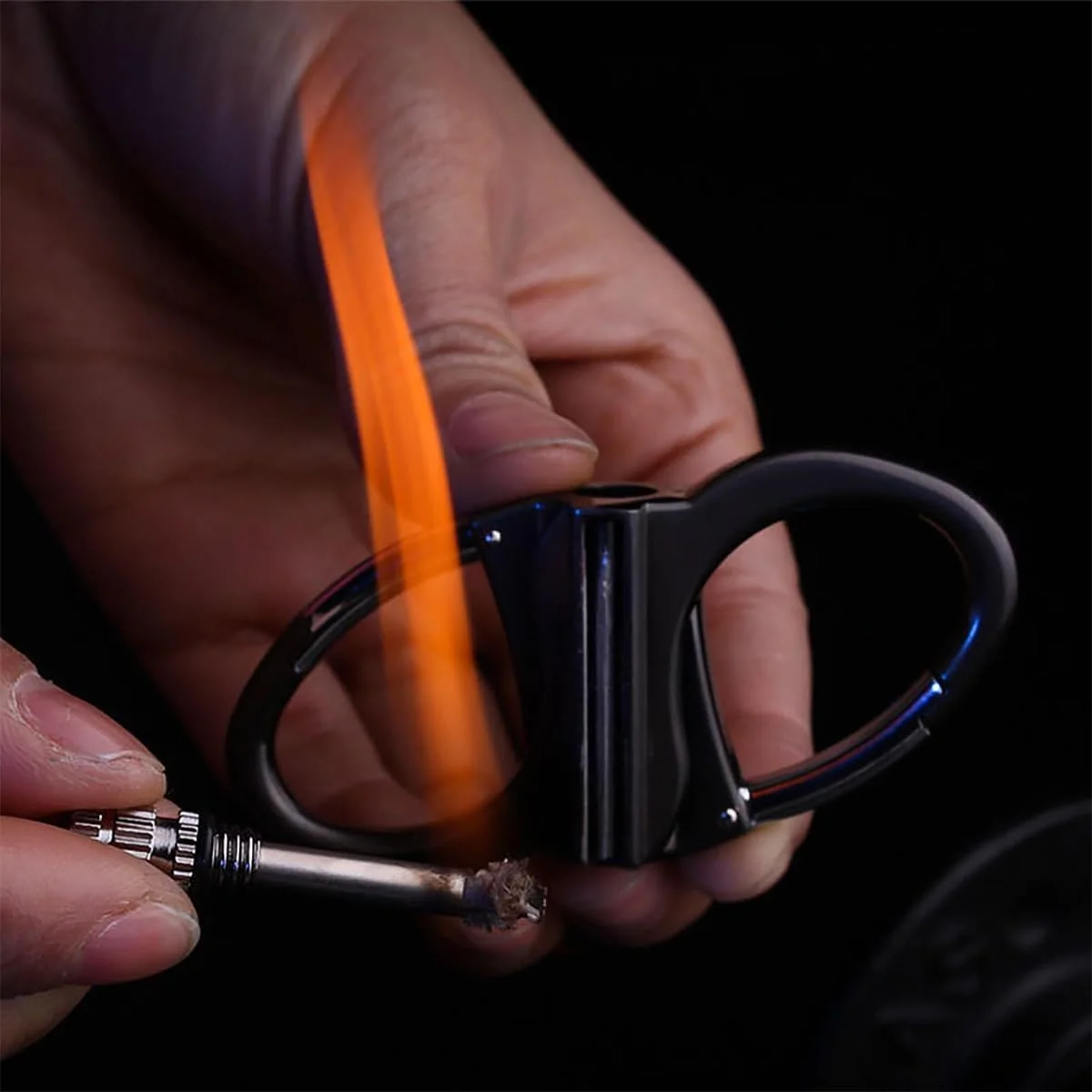 thumbnail video image 2 of Keychain Lighter, Permanent Match Infinity Kerosene Refillable Lighter, Gift Outdoor Emergency Life Saving Equipment, 2 of 7