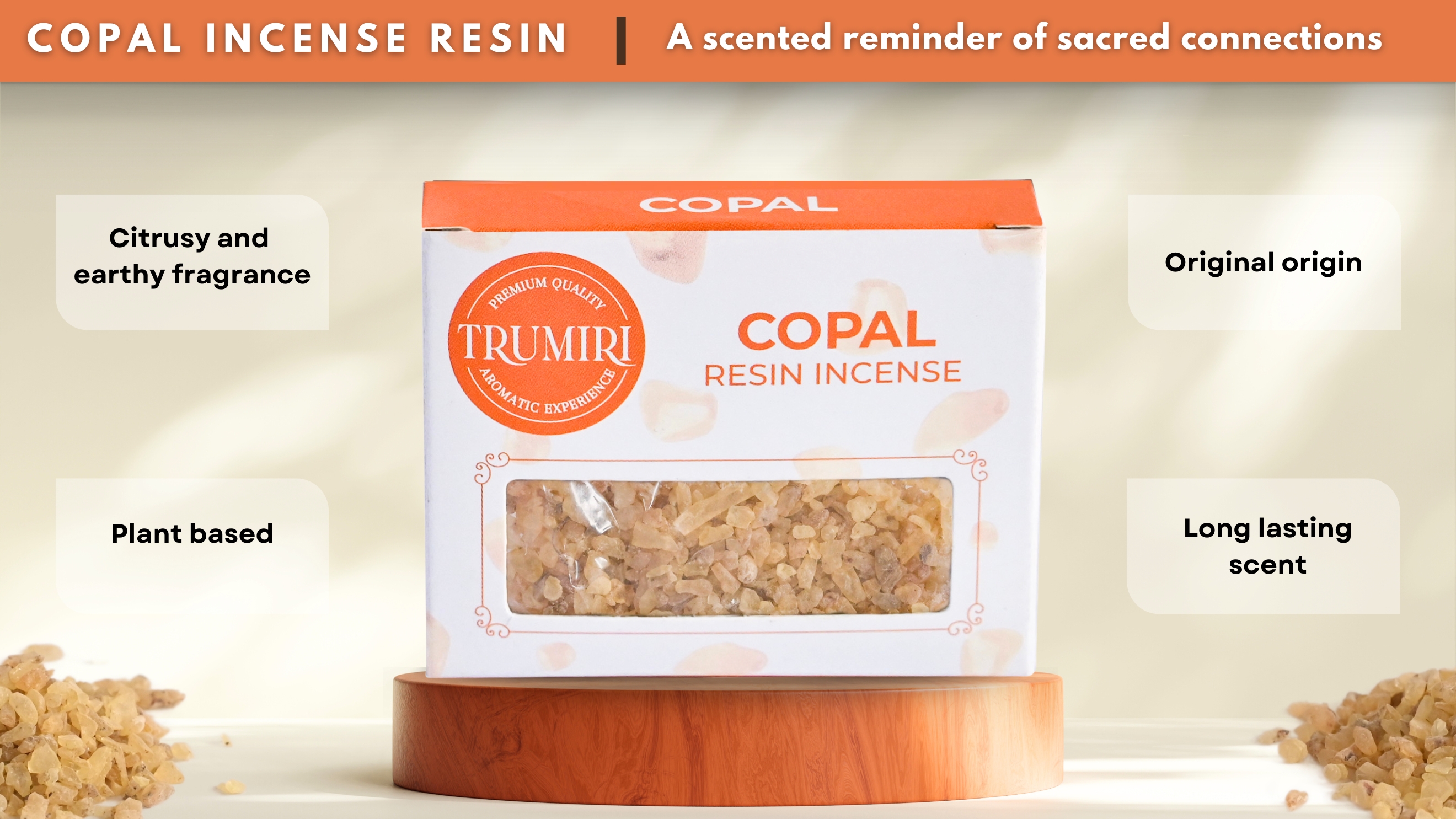 thumbnail video image 2 of Copal Resin Incense - Natural Tree Gum Sap - 30g Pack, 2 of 4