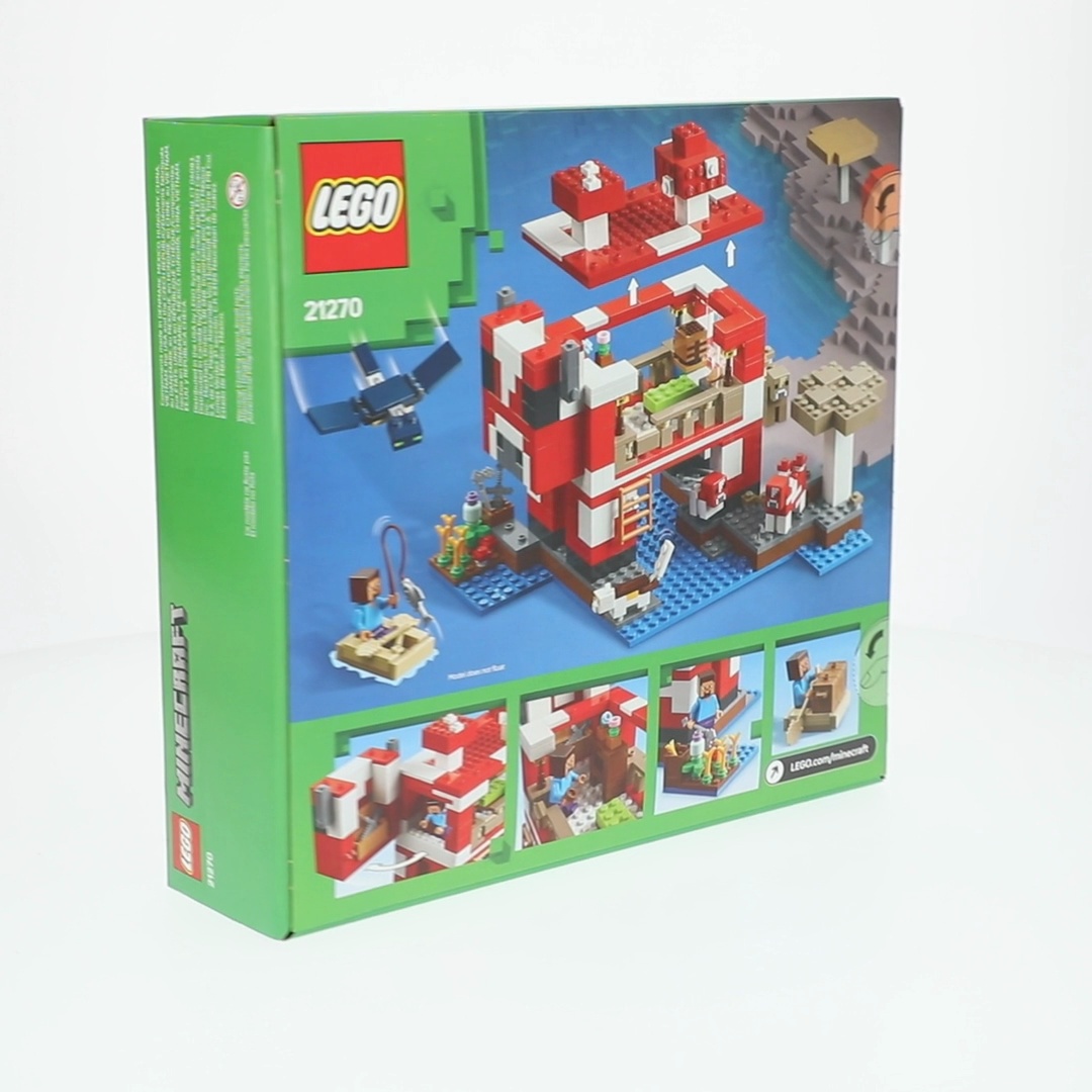 Free Shipping! LEGO Minecraft The Mooshroom House Toy Set with
