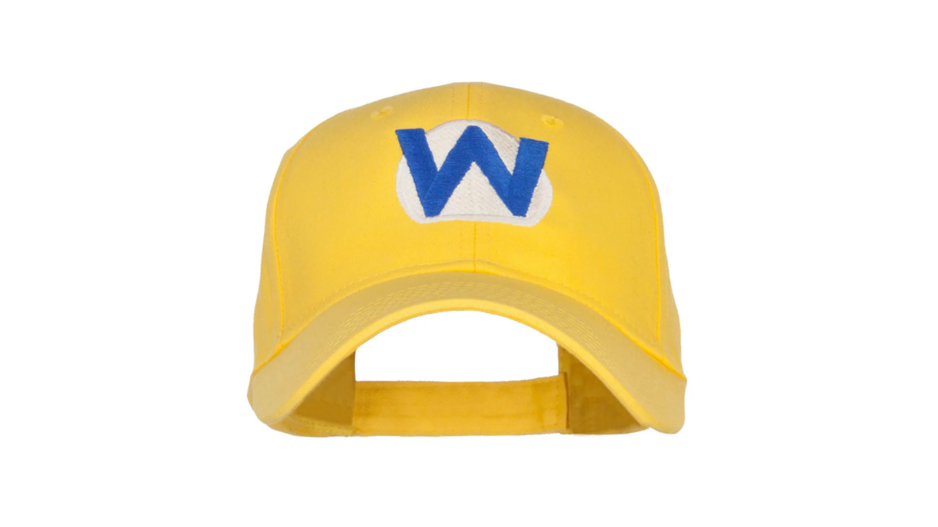 thumbnail video image 2 of Mario Luigi Wario Waluigi Embroidered Cap - Yellow OSFM, 2 of 6