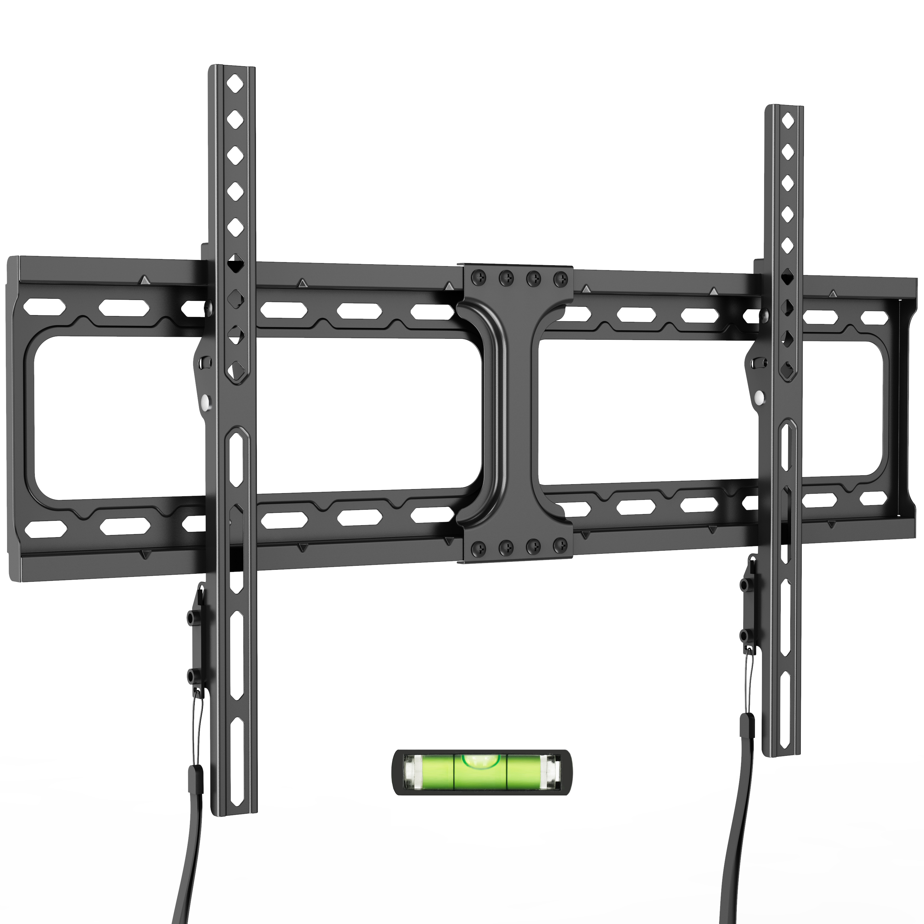 thumbnail video image 2 of MountLiving Fixed TV Mount for 37-90 inch TVs, TV Wall Mount with Adjustable Pull Cords, Max VESA 600x400mm, Hold up to 132 lbs, Fits 16”/18”/24” Studs, 2 of 8