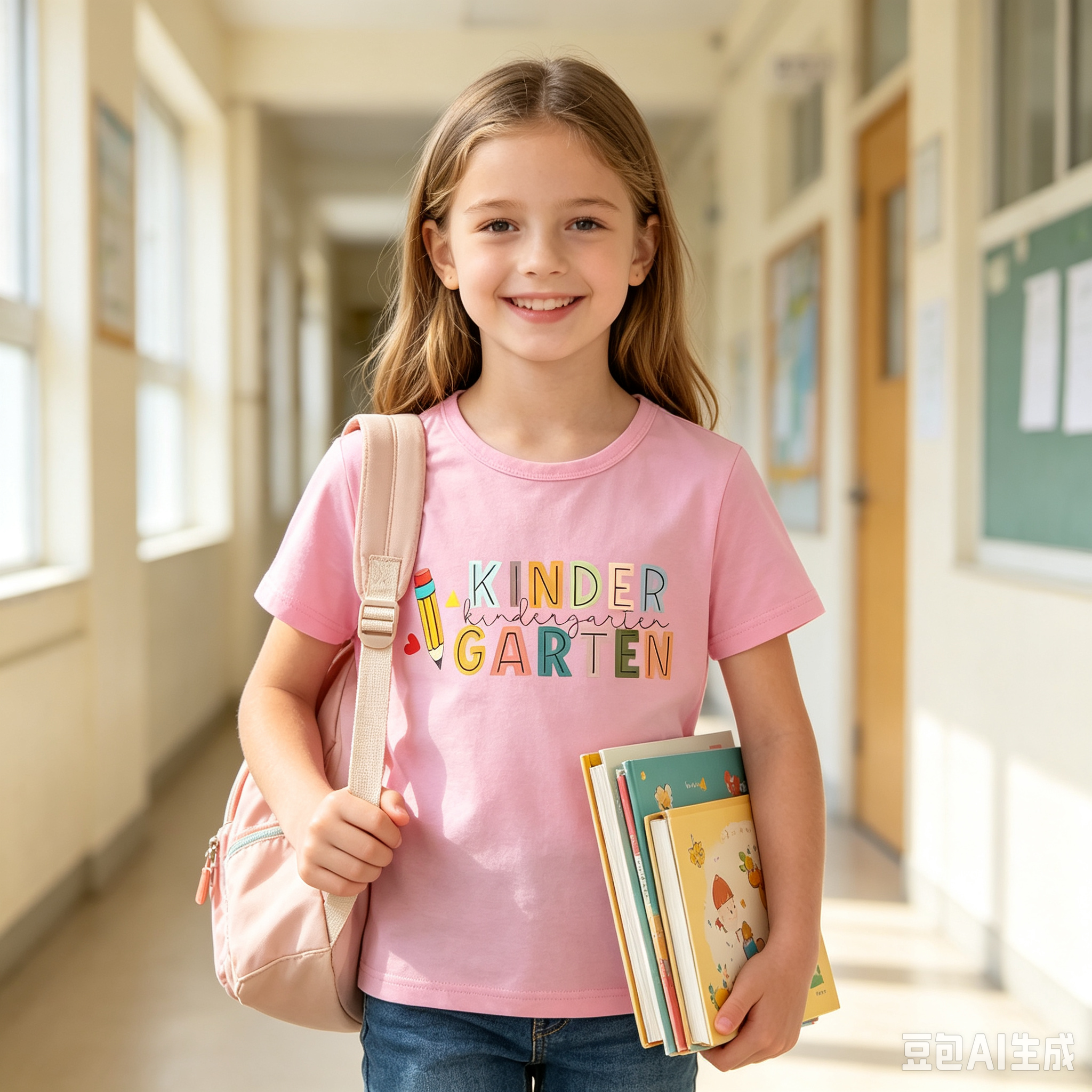 thumbnail video image 2 of LILIYA Back To School Shirt for Teen Girls Kids Watch Out Kindergarten Here I Come Relaxed Fit Summer Short Sleeve T-Shirt Summer Clothes, 2 of 6