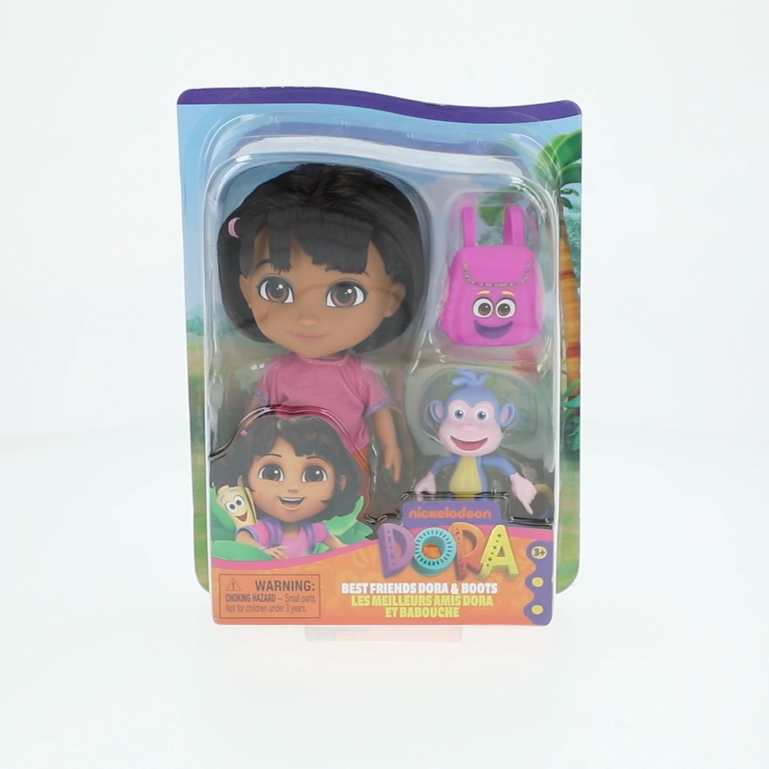 Pack Dora Y Boots – Muñeca De 15,2 Cm Con Mochila Y Zapatos Extraíbles, Incluye Figura De Boots, Juguete De Aventuras Para Niños +3 Años