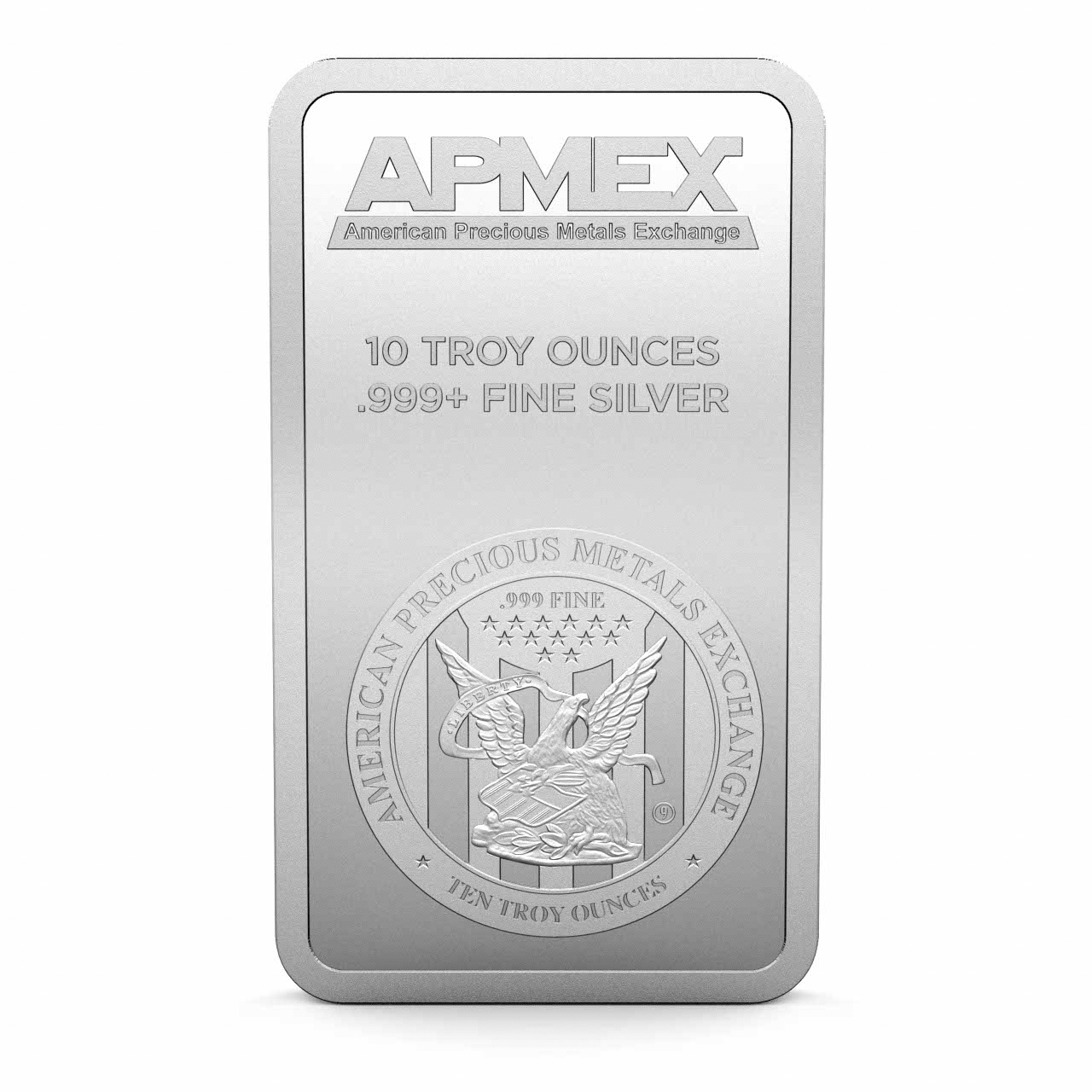 APMEX 10トロイオンス 銀バー2個 APMEX 10 oz .999 Fine Silver Bullion Bar, Proof-like Finish, Eagle