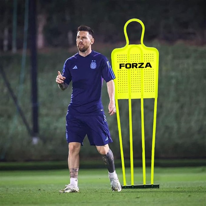 thumbnail video image 2 of FORZA Soccer Free Kick Training Mannequin [Mini/Junior/Senior] | Durable PVC Training Dummies with Steel Ground Spikes - Optional Carry Bag, 2 of 8