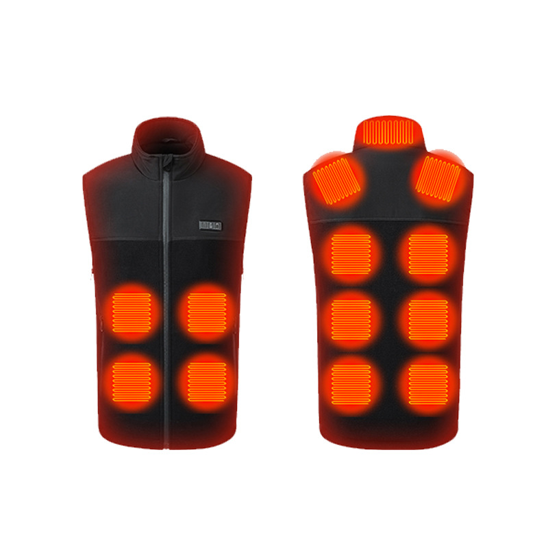 thumbnail video image 2 of Heated Vest for Men Women, 3 Heat Levels, 13 Heating Zones, Smart Electric Heating Vests, USB-Powered Adjustable Warming Clothing for Outdoors, Skiing, Cycling and Commuting,XL, 2 of 10