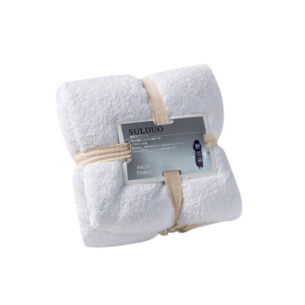 thumbnail video image 2 of Clearance under 5$ Kingtowag Bath Towels, Washcloths Hotel 30*65Cm 1 White Towel Cotton Soft Bath Towels Bathroom Products, Absorbent Hotel White Towel, for Bathroom, Gym, Hotel, Spa, 2 of 5