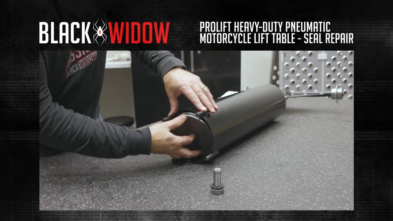 thumbnail video image 2 of Black Widow BW-PROLIFT-HDXW ProLift Motorcycle Lift Table with Center Jack, 2 of 7