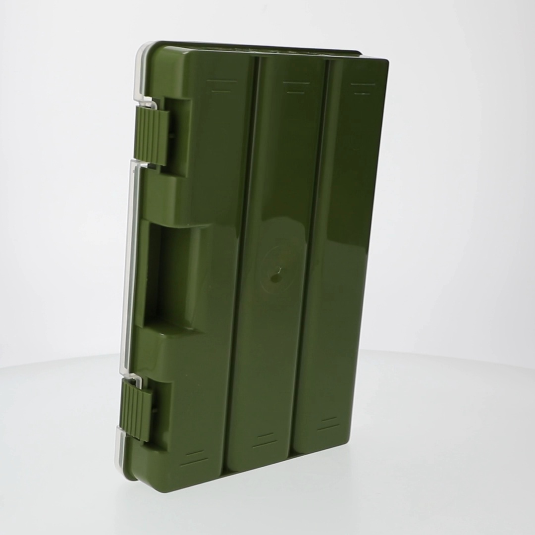 Ozark Trail Medium Plastic Tray Fishing Tackle Box 3600, Green