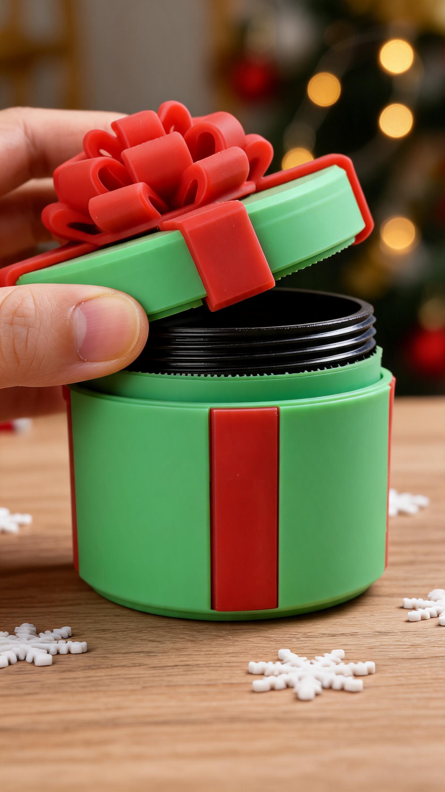 thumbnail video image 2 of 10-Layer Nested Screw Prank Gift Box, Reusable Christmas Puzzle Gift Box for Cash, Gift Cards and Small Surprises, Fun Unboxing Game for Holiday Gift Exchanges, 2 of 10