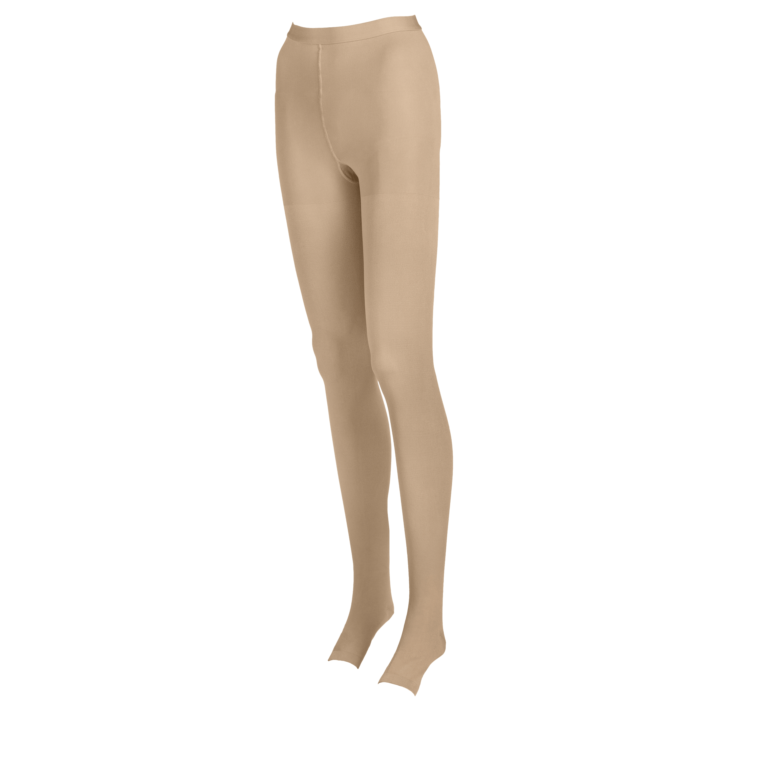 Plus Size Opaque Compression Tights for Women 20-30 mmHg - Beige, 2X-Large
