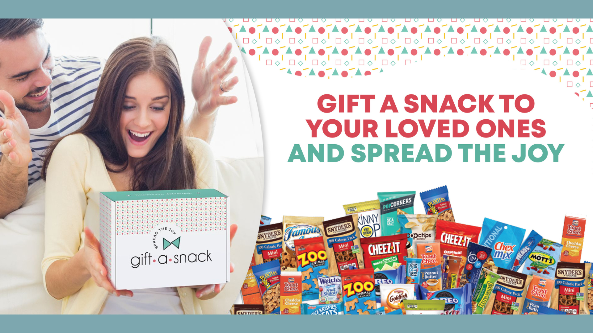 thumbnail video image 2 of Gift a Snack Spread the Joy Snack Variety Pack, Assorted College Care Package for Students, 35 Count, 2 of 10