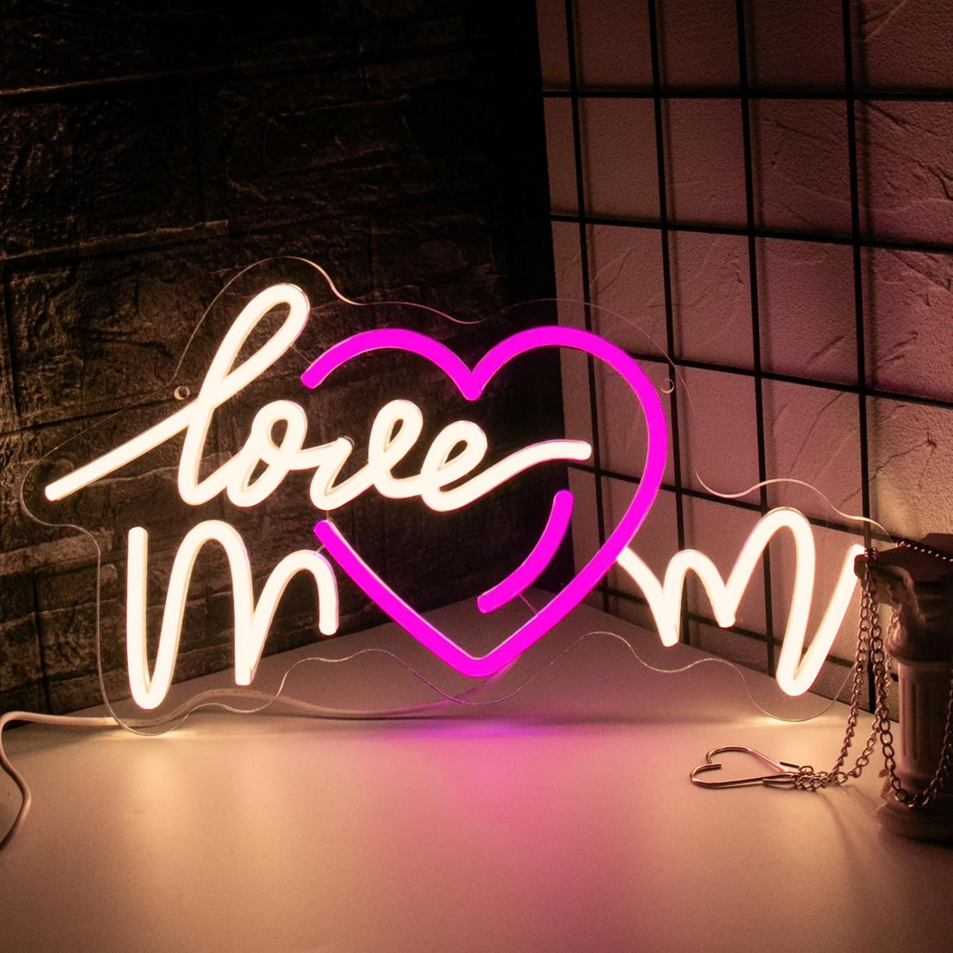 thumbnail video image 2 of UPONRAY Love Mom Neon Signs, 15.7"*8.7" Dimmable & USB-Powered LED Neon Light, Stylish Wall Decor as gifts for Mother's Day, Mother's Birthday, 2 of 13