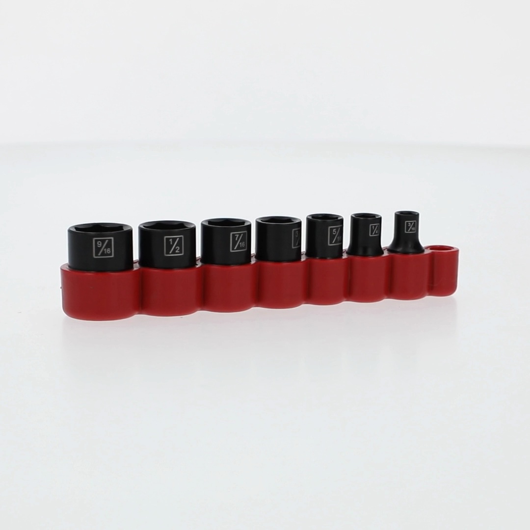 Hyper Tough 8-Piece 1/4-inch Drive Impact Socket Set (SAE
