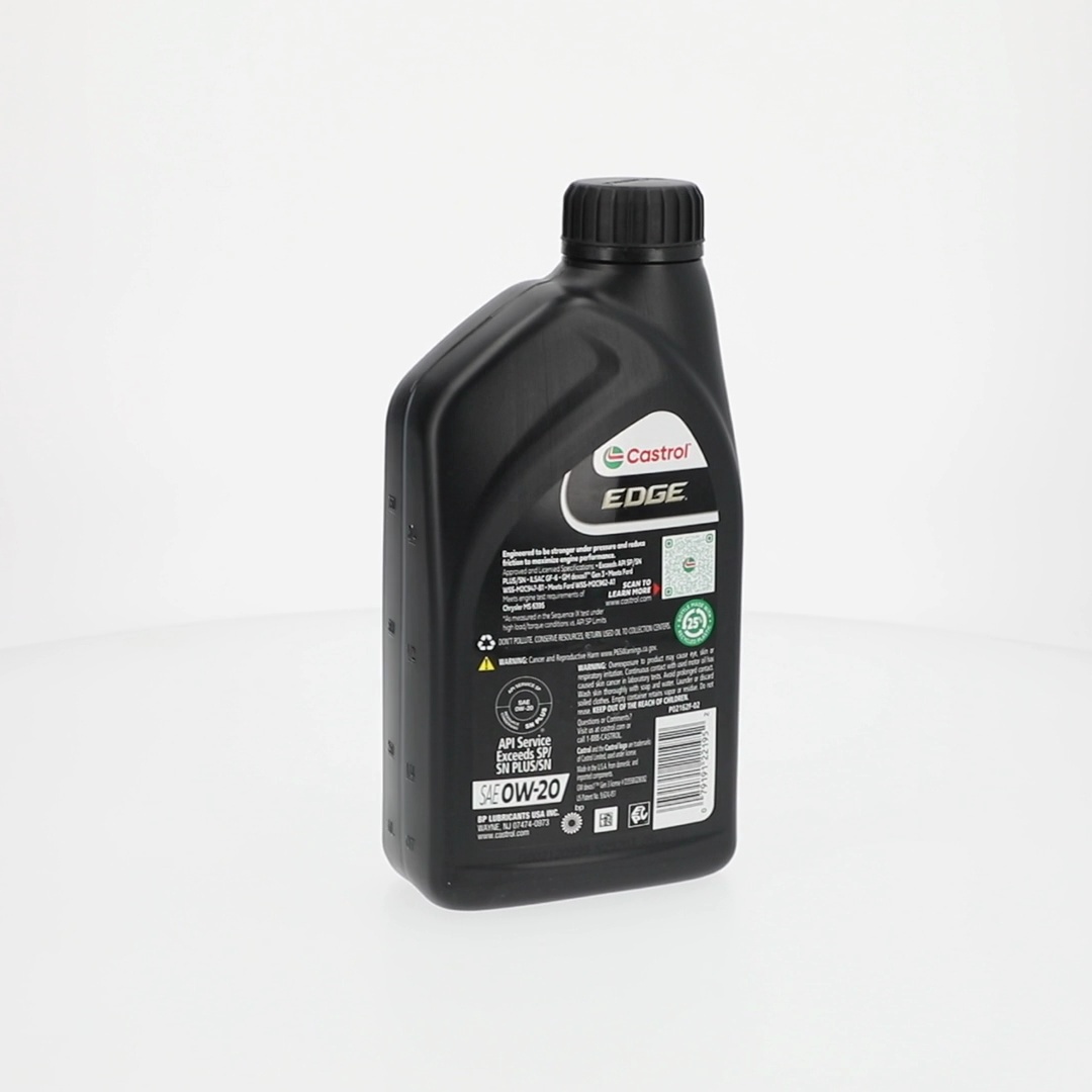 2 pack) Castrol EDGE 0W-20 Advanced Full Synthetic Motor Oil, 1
