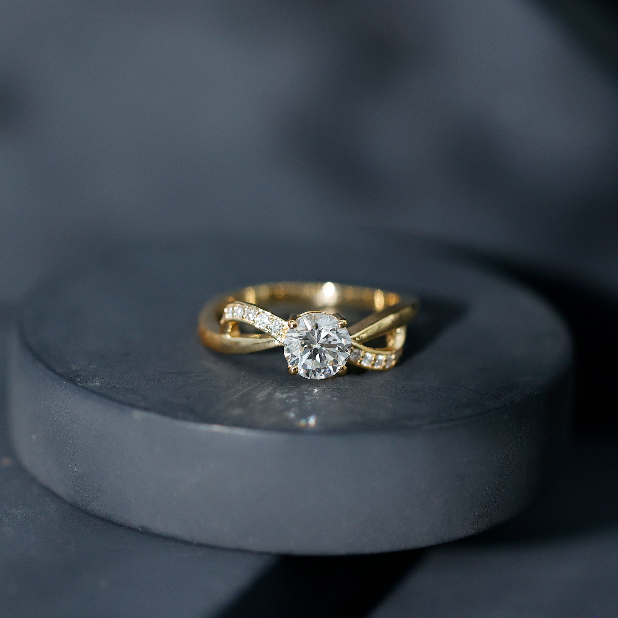 thumbnail video image 2 of Rosec Jewels Lab Grown Diamond Infinity Promise Engagement Ring 1 Carat - 6 mm - EF-VS Quality, 925 Sterling Silver, US 4.00, 2 of 9