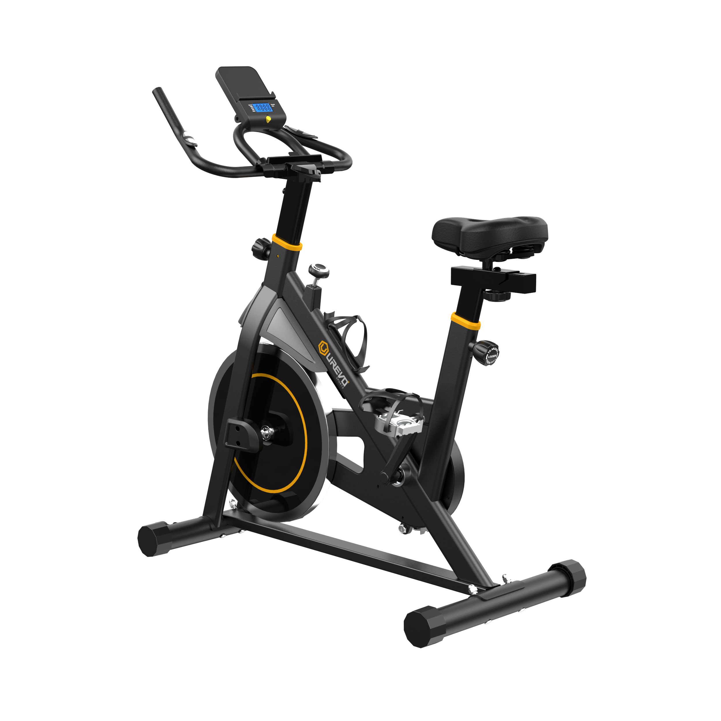 UREVO Indoor Cycling Exercise Bikes Stationary Fitness Cycle