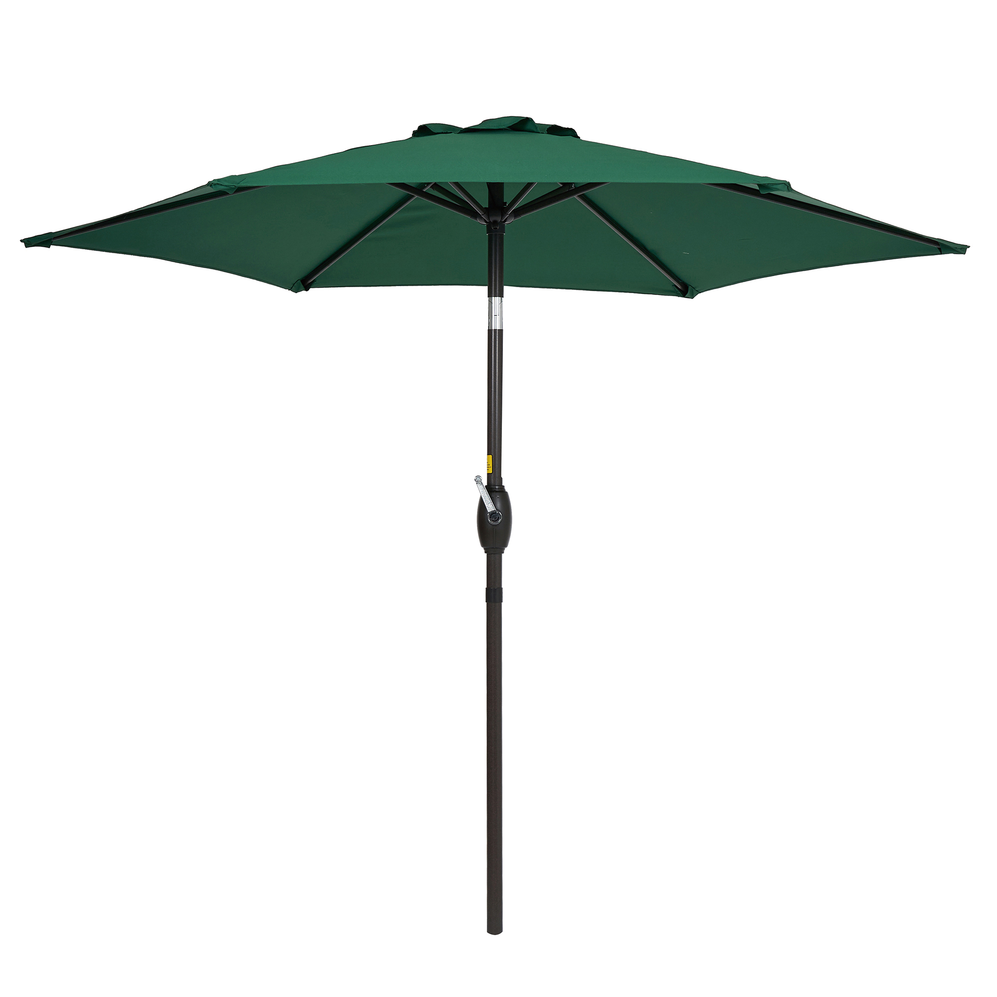 thumbnail video image 2 of ACEGOSES 7.5ft Patio Umbrella, Outside Table Umbrellas With Non-Fading Polyester canopy, Dark Green, 2 of 8