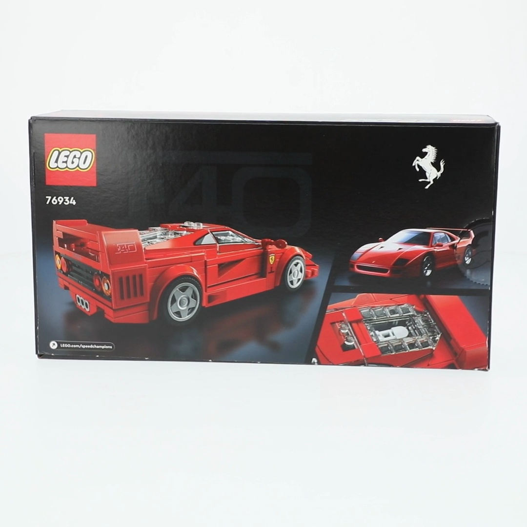 LEGO, Speed Champions Ferrari F40 Supercar, 76934, Kids Building