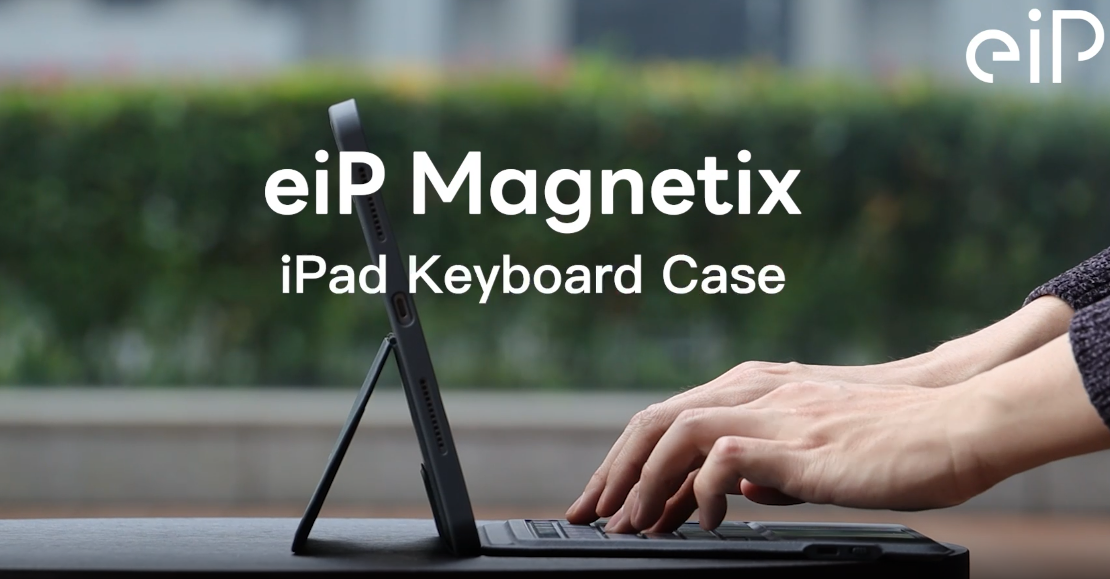 thumbnail video image 2 of EIP Bluetooth Keyboard Case for iPad Air 13 inch (M4 2026/M3 2025/M2 2024), 13" Magnetic Detachable Case with Trackpad, 7-Color Backlit Keys, Stylus Shortcut Support, Slim Protective Cover, 2 of 8