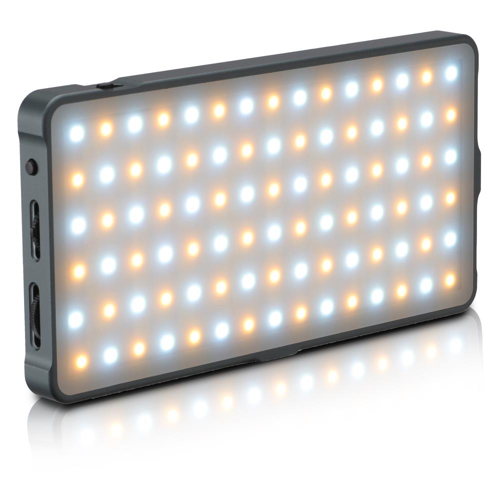 thumbnail video image 2 of GENARAY Pocket RGB Video Light Panel, Photography Camera Light, on-Camera Panel Light for Content Creators, Vloggers, 4000mAh Rechargeable Battery, RGB LED Lights Controls, 2500 to 9900K CCT Range, 2 of 9