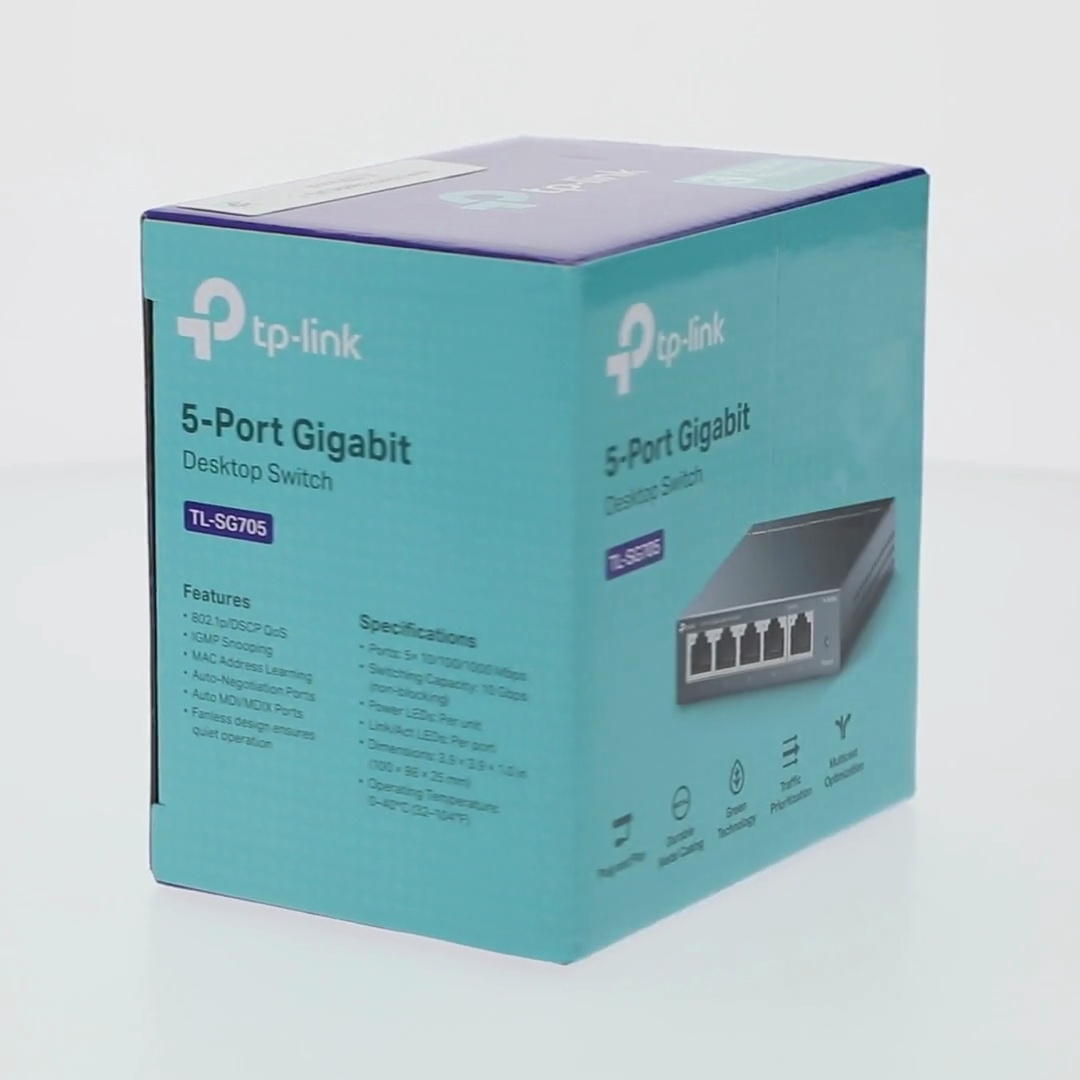 その他 5-Port Gigabit Desktop Switch TP-Link 5-Port Gigabit PoE+ Desktop Switch| 4 PoE+ Ports @65W